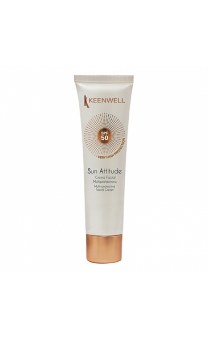 KEENWELL SUN ATTITUDE APSAUGINIS KREMAS VEIDUI SPF 50, 60 ml